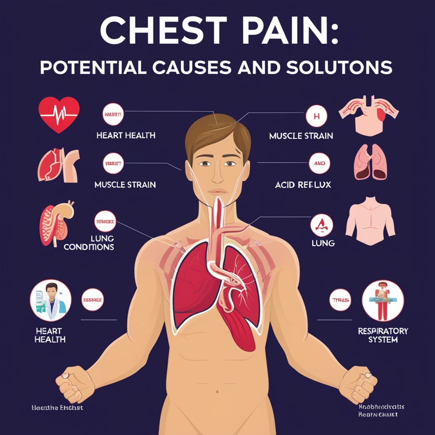 Learn about the common causes of chest pain, including heart issues, muscle strain, acid reflux, and lung conditions, discover potential solutions and treatments to manage chest pain and improve heart and overall health