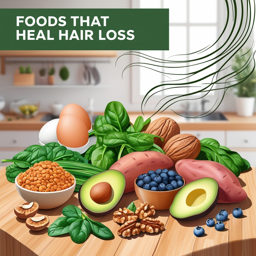 Discover the top foods that can help prevent and heal hair loss, learn how nutrient rich foods like vitamins, minerals, and proteins promote hair growth and support scalp health for stronger, healthier hair