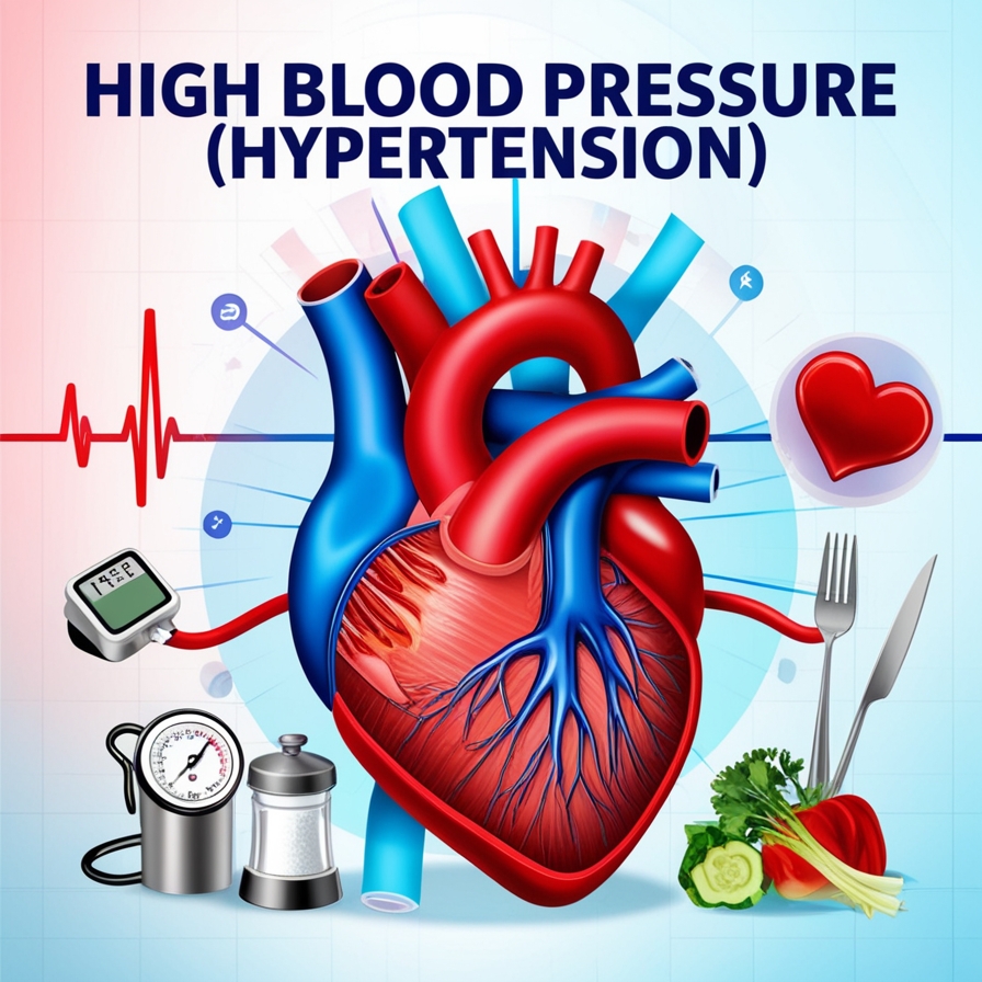 Learn about high blood pressure (hypertension) its causes, symptoms, and effective treatments, understand how managing hypertension can reduce the risk of heart disease, stroke, and other health complications